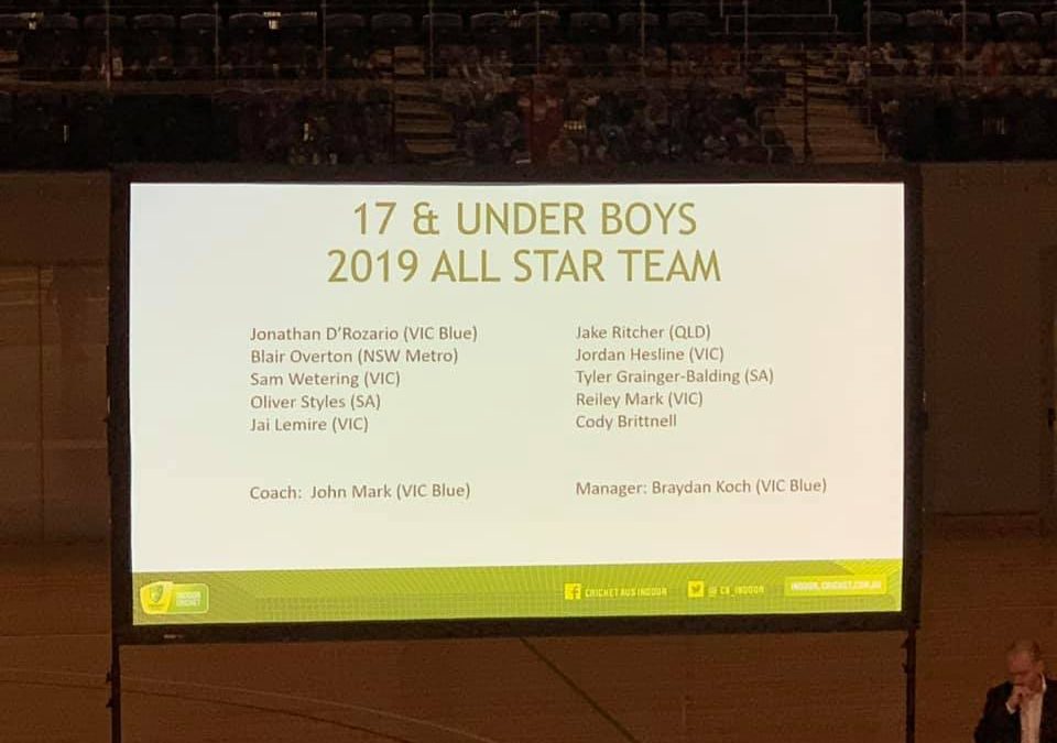 Under 17s Boys All-Star Team congratulations to Cody and Blair…