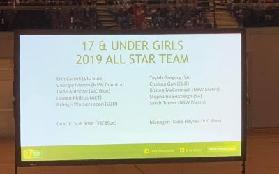 Under 17s Girls- 3 players All-Stars Team  Georgie (Country), Sarah and Kristen …