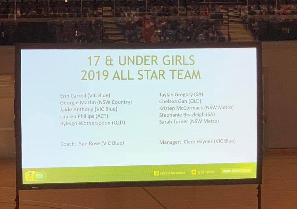 Under 17s Girls- 3 players All-Stars Team Georgie (Country), Sarah and Kristen …