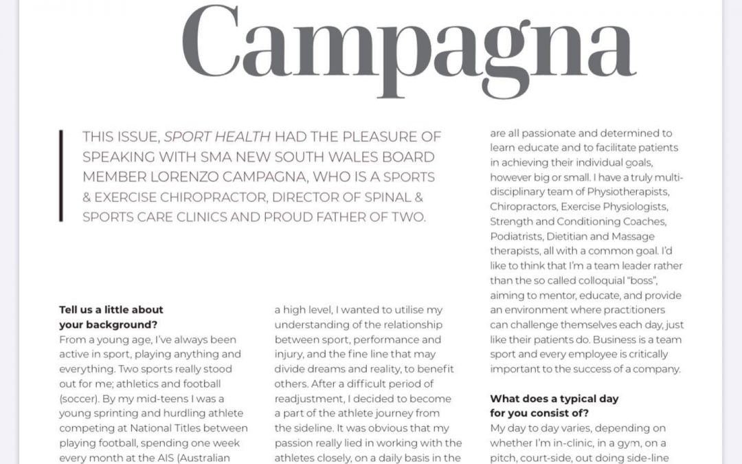 Honoured and privileged  to have Spinal & Spor…