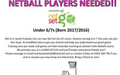 6 & 7 Years PLAYERS NEEDED  Please share and …