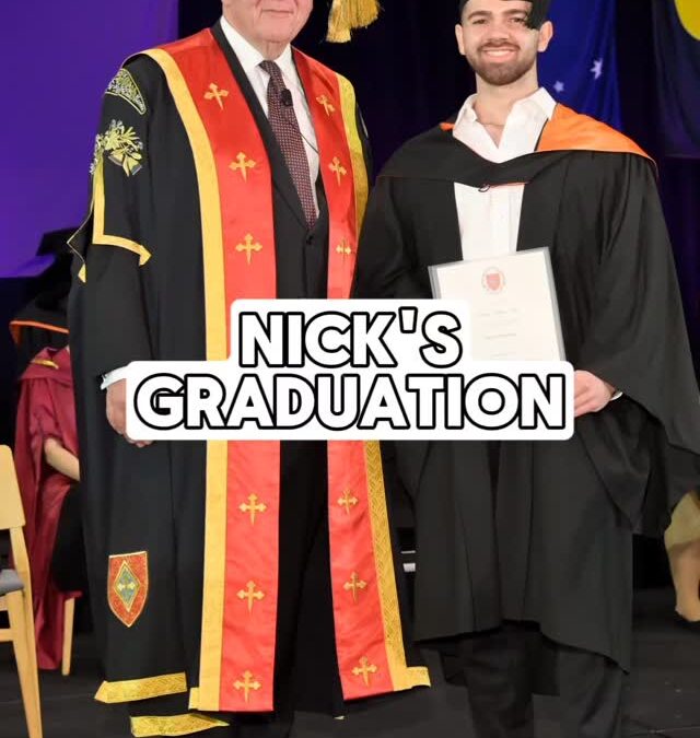 Congratulations on your graduation from Australian…