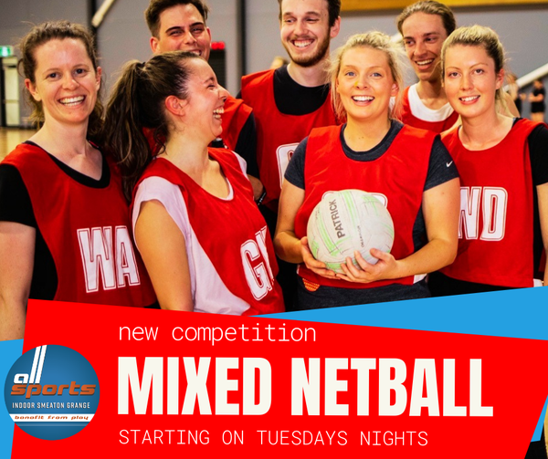 Starting next Tuesday! 
 Mixed netball is coming …